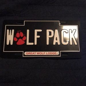 Great Wolf Lodge License Plate